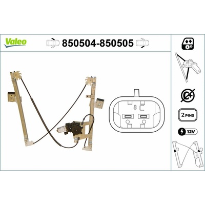 Zvedací zařízení oken VALEO 850505