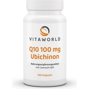 vitaworld Коензим Q10 (убиквинон) - Енергия и сърдечна подкрепа, 100 mg, 100 капсули (09239464 VW)