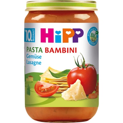 Hipp БИО пюре Лазаня със зеленчуци 10м+ 220г