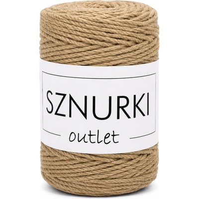 Bobbiny Macrame sznurki outlet - (1,5mm) Macrame sznurki outlet - (1,5mm): Sand