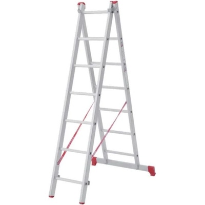 Алуминиева стълба 2x7 стъпала 3, 20 м (3525077)