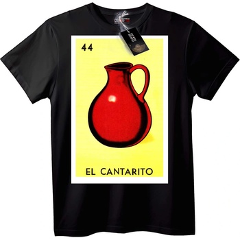 NOONEBRAND Тениска Loteria 44 El Cantarito - M, Black