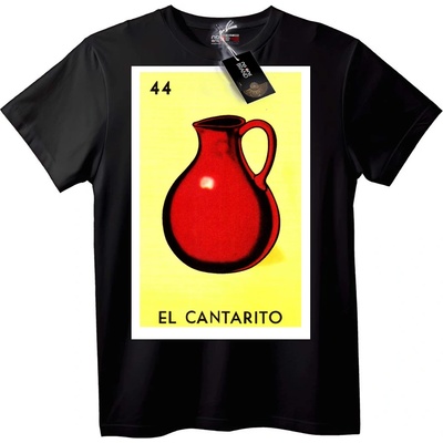 NOONEBRAND Тениска Loteria 44 El Cantarito - M, Black