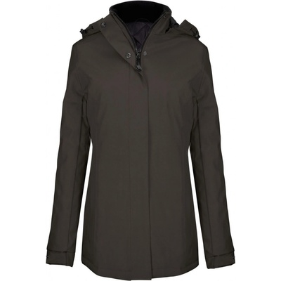 KARIBAN VINTAGE PARKA K6108 Dámska bunda dark grey