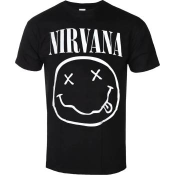 Image 1 of ROCK OFF Мъжка тениска Nirvana - White Happy Face - ROCK OFF - NIRVTS03MB