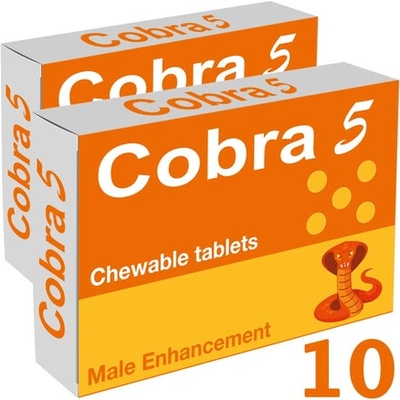 2x Cobra 5 дъвчащи таблетки за ерекция 10бр