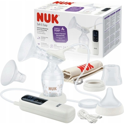 NUK Elektrická Soft & Easy s dobíjecí baterií a měkkými prsními savičkami