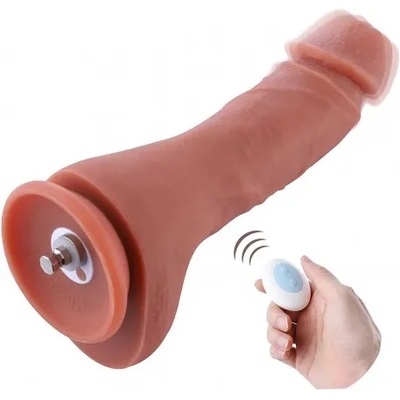 HiSmith HSA72 Double Layered Vibrating Silicone Dildo 8.7" Skin