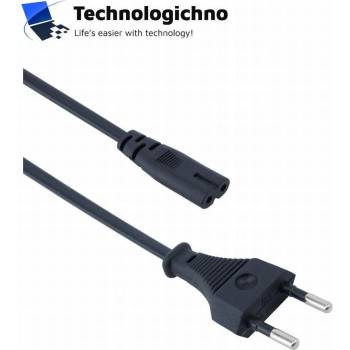 DeTech Захранващ кабел за касетофон DeTech 1.5m (18033)