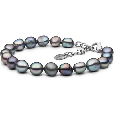 ANNA PERLY Náramek z multicolor barokních perel 8-9 mm