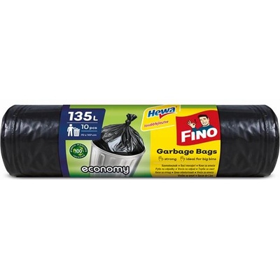 FINO Кошче за боклук, 135 л, 10 бр. , 70x107 см, 24 , FINO "Economy", черно 8571051279 (8571051279)
