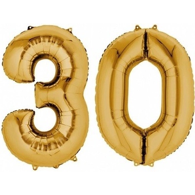 Fóliový balonek 30 zlatý