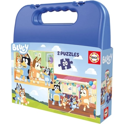 Educa Пъзел в куфарче, Educa, Bluey, 2х20 части