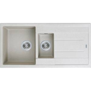 Inter Ceramic Кухненска мивка ICGS 8201 Gray, двойна, със сифон, 99.5x49.5см (8201 G) Мивка за вграждане