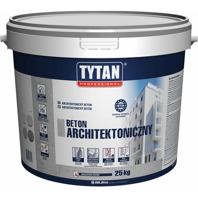 TYTAN PROFESSIONAL Architektonický beton dekorativní omítka 25 kg Světle šedá