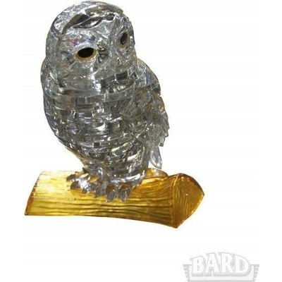 HCM KINZEL 3D Crystal puzzle Sova šedá 42 ks