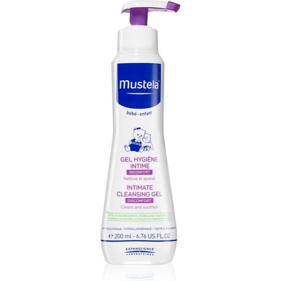 Mustela Bébé успокояващ гел за интимна хигиена за деца 200ml