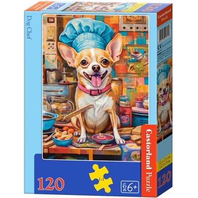 Castorland Пъзел Castorland от 120 части - Куче готвач (B-13579-1)