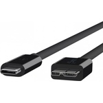 Belkin Супербърз USB 3.1 кабел (100 см. ) за MacBook 12 и компютри с USB-C порт - Belkin Superspeed+ USB 3.1 Data Cable USB-C към Micro-B (F2CU031bt1M-BLK)