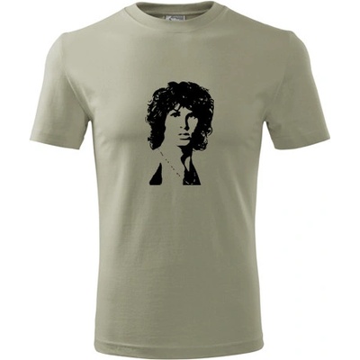 Tričko Jim Morrison khaki