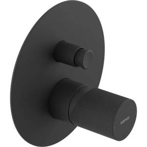 SAPHO Ultratap - Скрит смесител, за 2 уреда, с корпус, матово черно UT042TB (UT042TB)