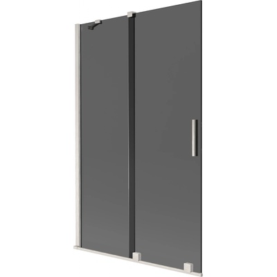 Mexen Velar двукрилен плъзгащ се параван за вана 110 x 150 cm, графит, четкан никел - 896-110-000-41-97 (896-110-000-41-97)