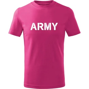 DRAGOWA детска тениска с къс ръкав Army, розова (7137)