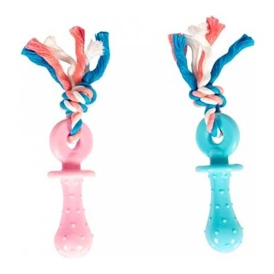 Duvo+ Puppy TPR Teether with cotton rope 18 cm