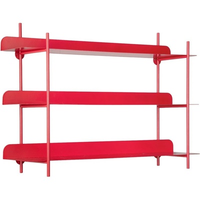 PT LIVING Червен на няколко нива метален стенен рафт 60 cm Cool Retro - PT LIVING (PT4390RD)