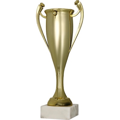 Plastový pohár Zlatý Výška: 24 cm Průměr: 6 cm