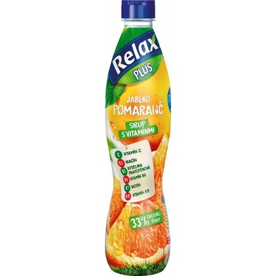 Relax Plus Sirup Jablko pomaranč 0,7 l
