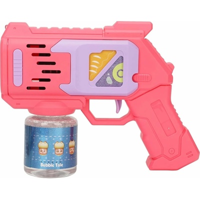 Toybit Automatická pištoľ na bubliny ružová s náplňou BUBH2216