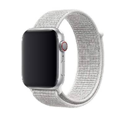 Watch Nike Sport Loop - оригинална текстилна каишка за Apple Watch 42мм, 44мм (бял)