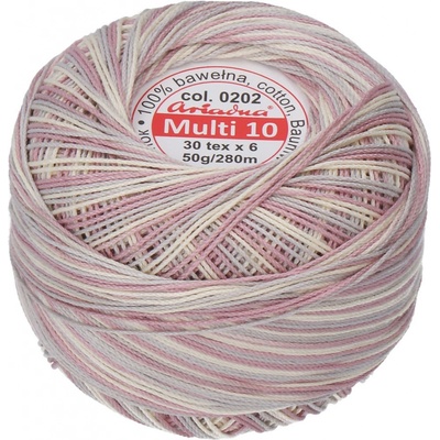 Ariadna Viacfarebná priadza Multi 10 50 g - 0202