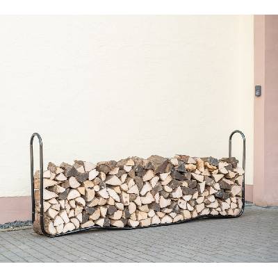 Stojan na drevo ShelterLogic 244 x 25 x 98,9 cm oceľový čierny