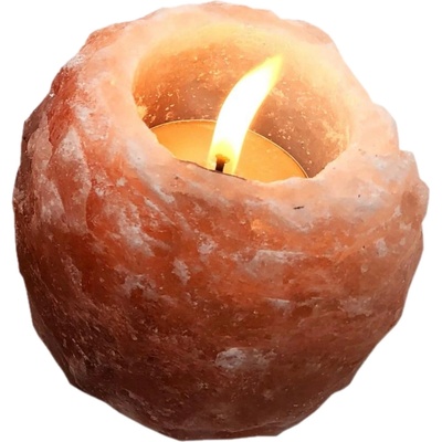 Himalaya Salt Dreams Свещник от хималайска сол Himalaya Salt Dreams - Оранжев, 400 g (160050)
