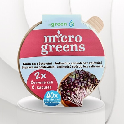 ingreen Pestovateľský set bez zalievania - Červená kapusta 1ks