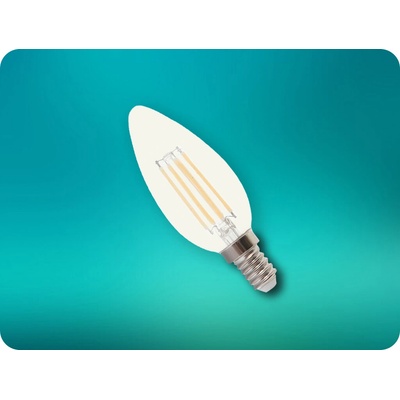 V-TAC Retro LED filament žiarovka E14, 5,5W, 600lm, sviečka, stmievateľná Denná biela