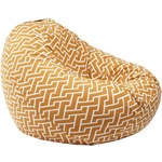 Pufrelax Пуф круша 520л. , Nirvana Gigant, Zippity Orange, Перящ се калъф, Пълнеж от Полистиролни перли, Гама Premium