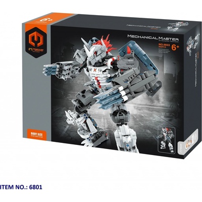 MECHANICAL MASTER - Stavebnice Bojový robot šedý 965 ks