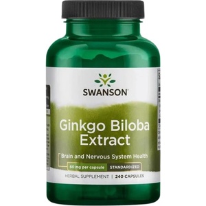 Swanson Ginkgo Biloba Extract 60 mg [240 капсули]