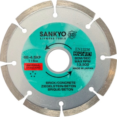 Sankyo diamantový kotúč 115 mm SE-4,5KF