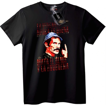 NOONEBRAND Тениска Отмъщението никога не е добро - 3XL, Black