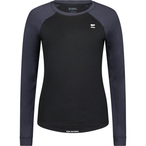 Mons Royale Дамска фланелка с дълъг ръкав за колоездене Mons Royale Women's Tarn Merino L/S Merino longsleeve - Black / 9 Iron (156-2460-0213)