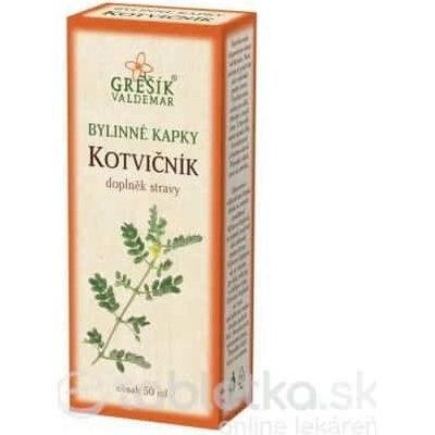 Grešík Bylinné kapky Kotvičník 50 ml