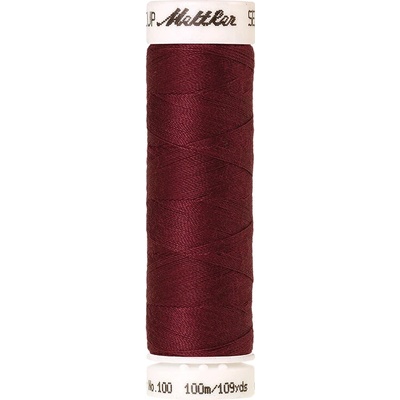Nitě SERALON 100m na univerzální šití, polyester AMANN Mettler - více barev 6677: 0871 vínová
