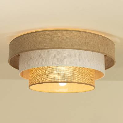 BELIS Плафон WENTA 1xE27/60W/230V, диаметър 50 см, юта/крем (BE1106)