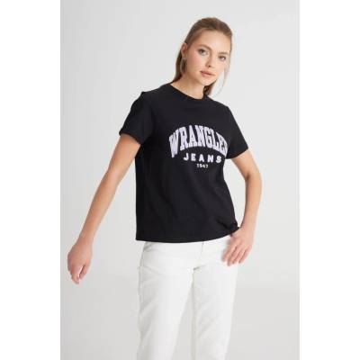 Wrangler Round Tee čierna