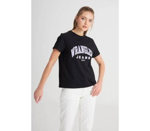 Wrangler Round Tee čierna