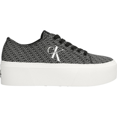 Calvin Klein FLATFORM+ CUPSOLE LOW LACE čierna biela